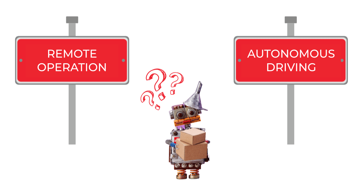 Teleoperation and delivery robot deployment strategy