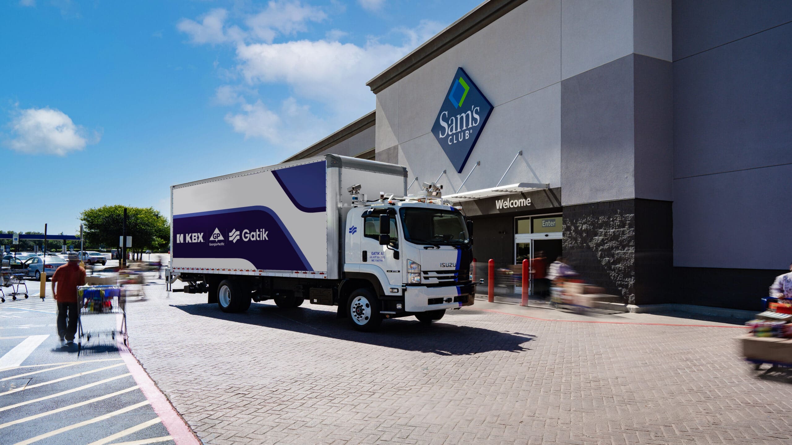 Gatik middle mile autonomous truck