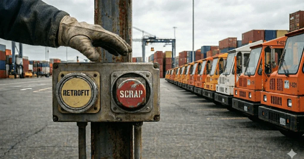 Scrape your Terminal Tractor Fleet or Retrofit it for fast Autonomy ROI